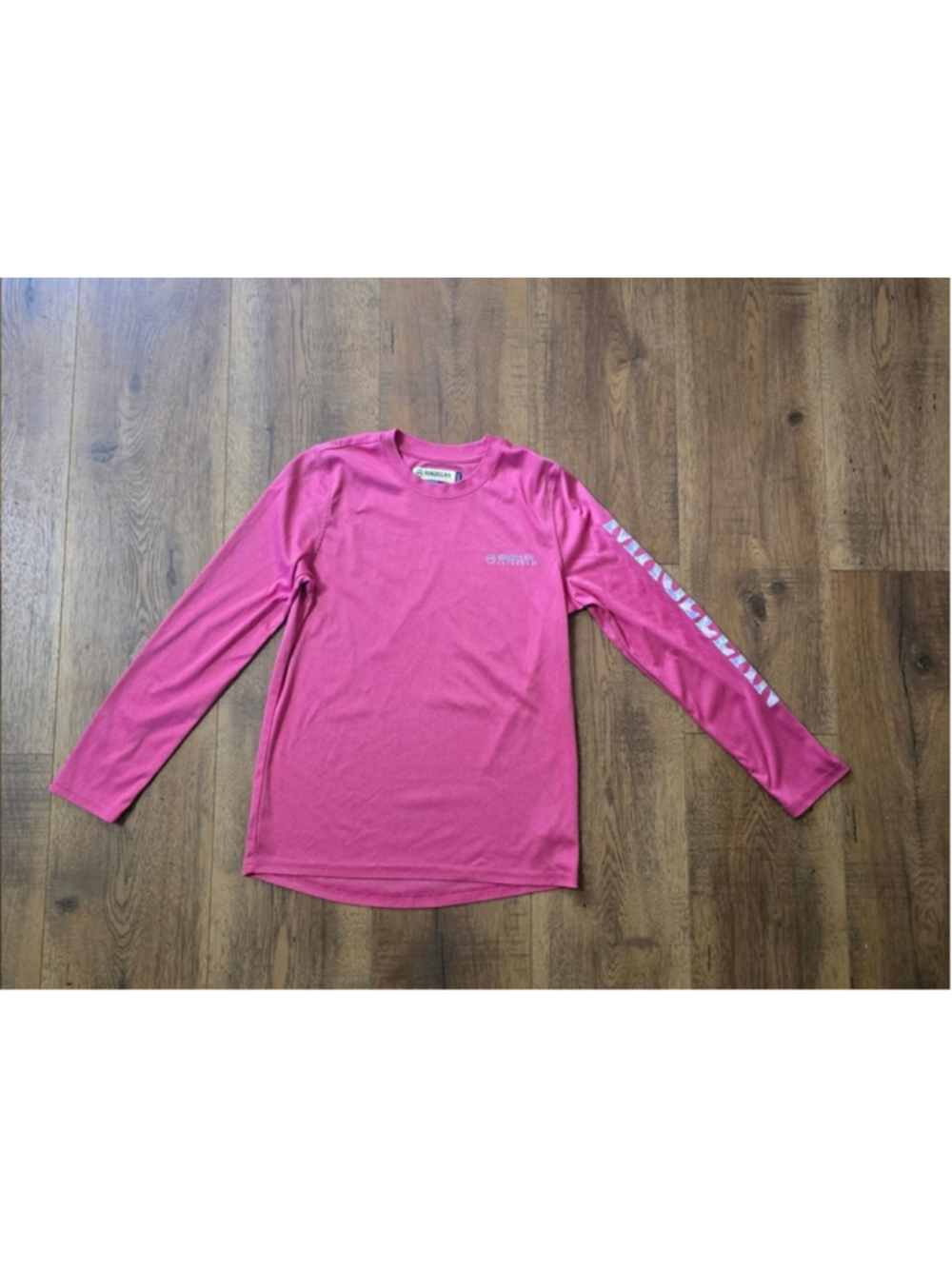 Girl's Magellan Outdoors Pink Long Sleeve Tee Medium